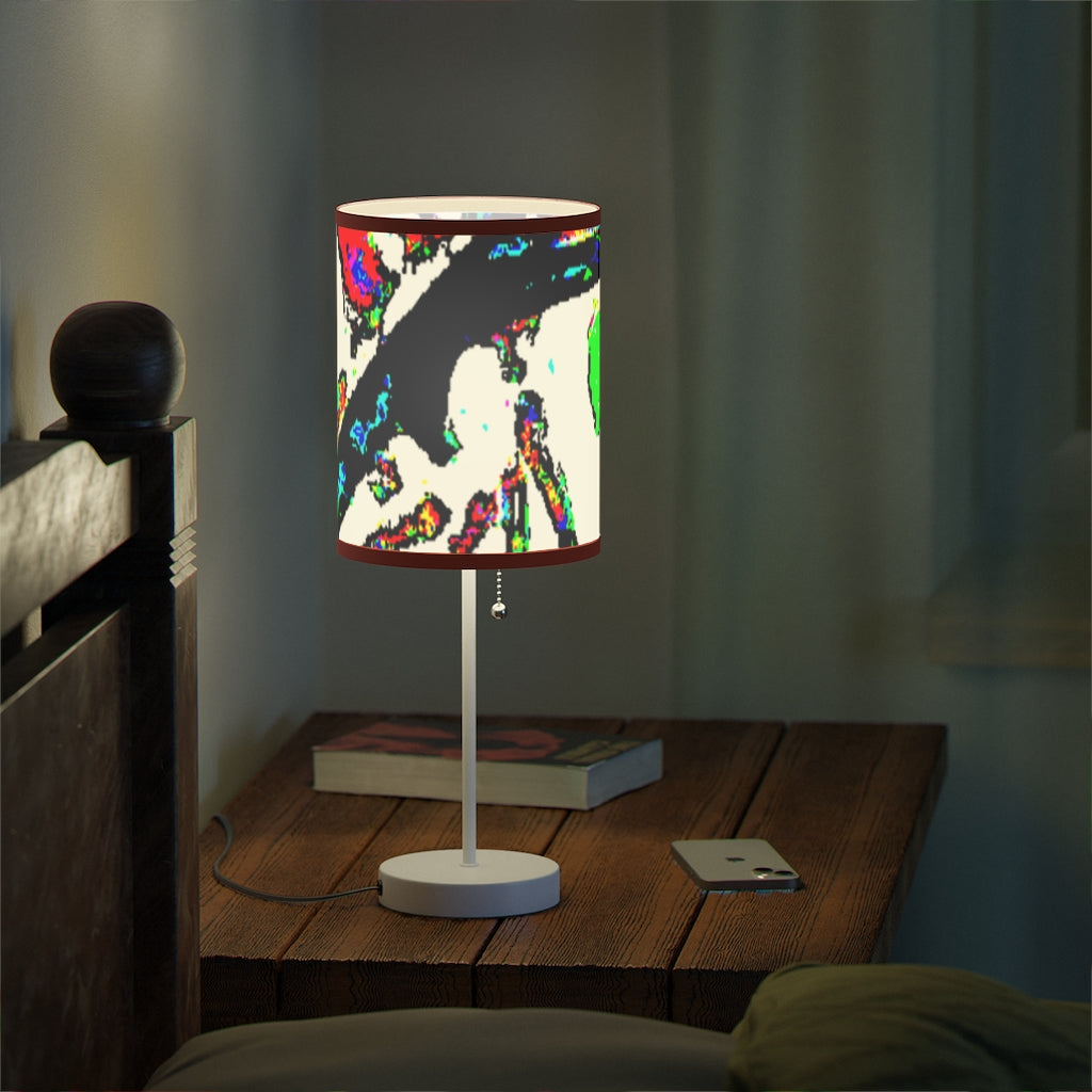 Painted Money Lamp on a Stand, US|CA plug