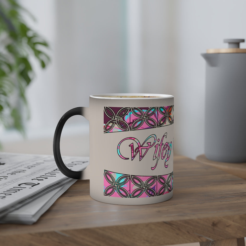 Graphic "Wifey" Color-Changing Mug, 11oz