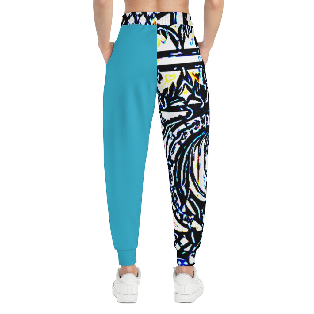 Faux Baroque Print Athletic Joggers (AOP)