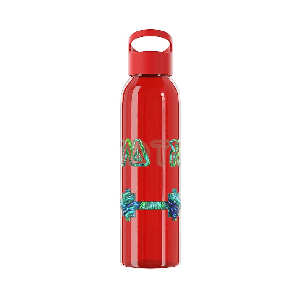 Graphic "Gym Rat" Sky Water Bottle