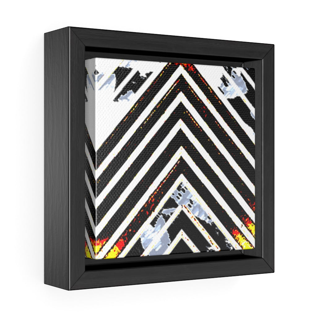 Stripped Gallery Canvas Wraps, Square Frame