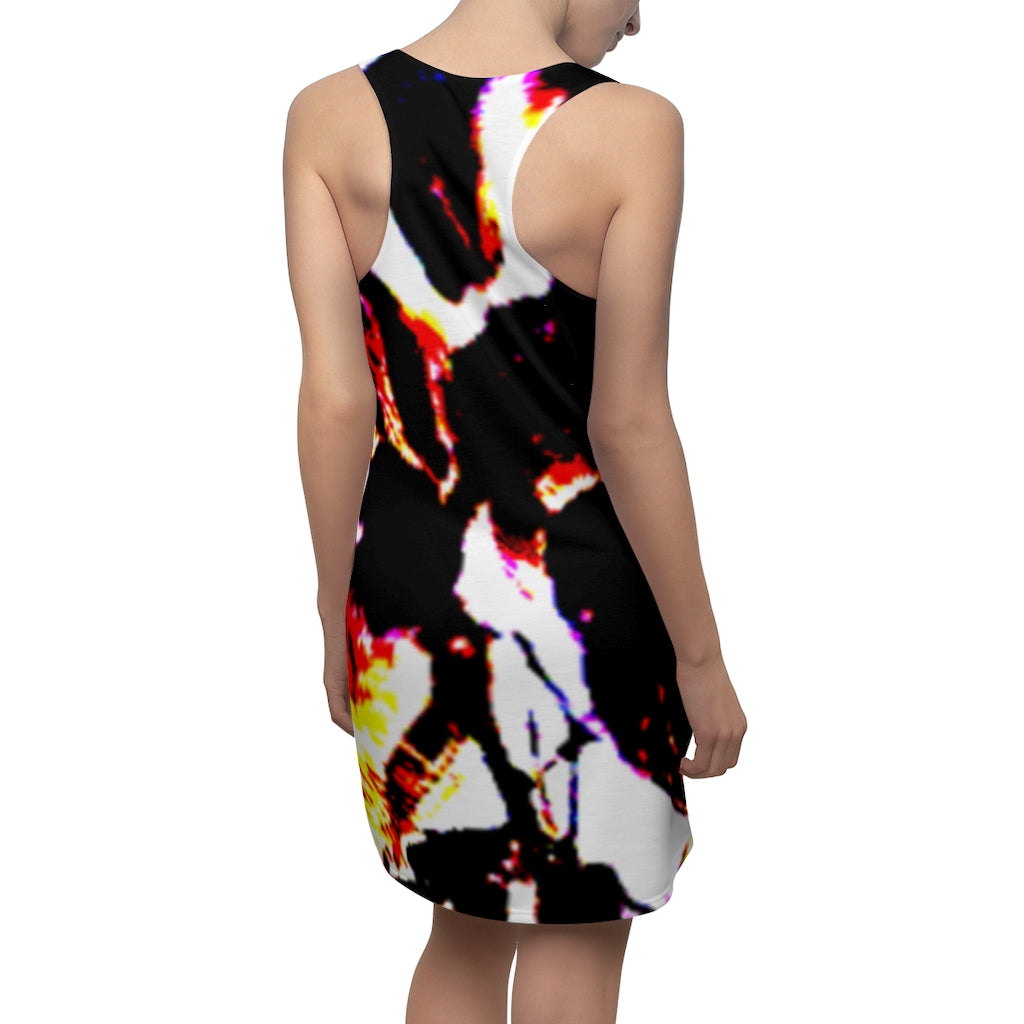 Floral Women's Cut & Sew Racerback Dress