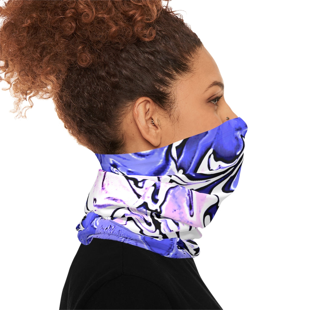 CDEJ Purple Marble Lightweight Neck Gaiter