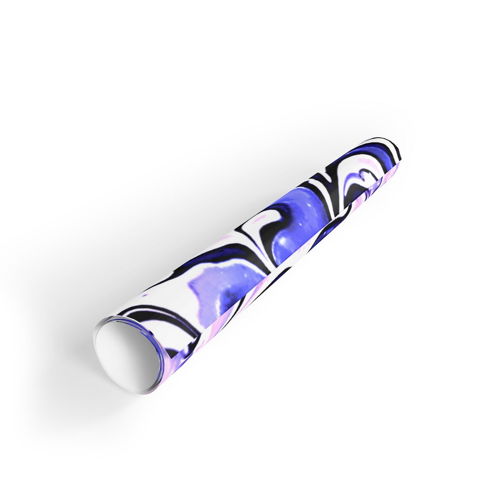 CDEJ Purple Marble Gift Wrapping Paper Rolls, 1pc