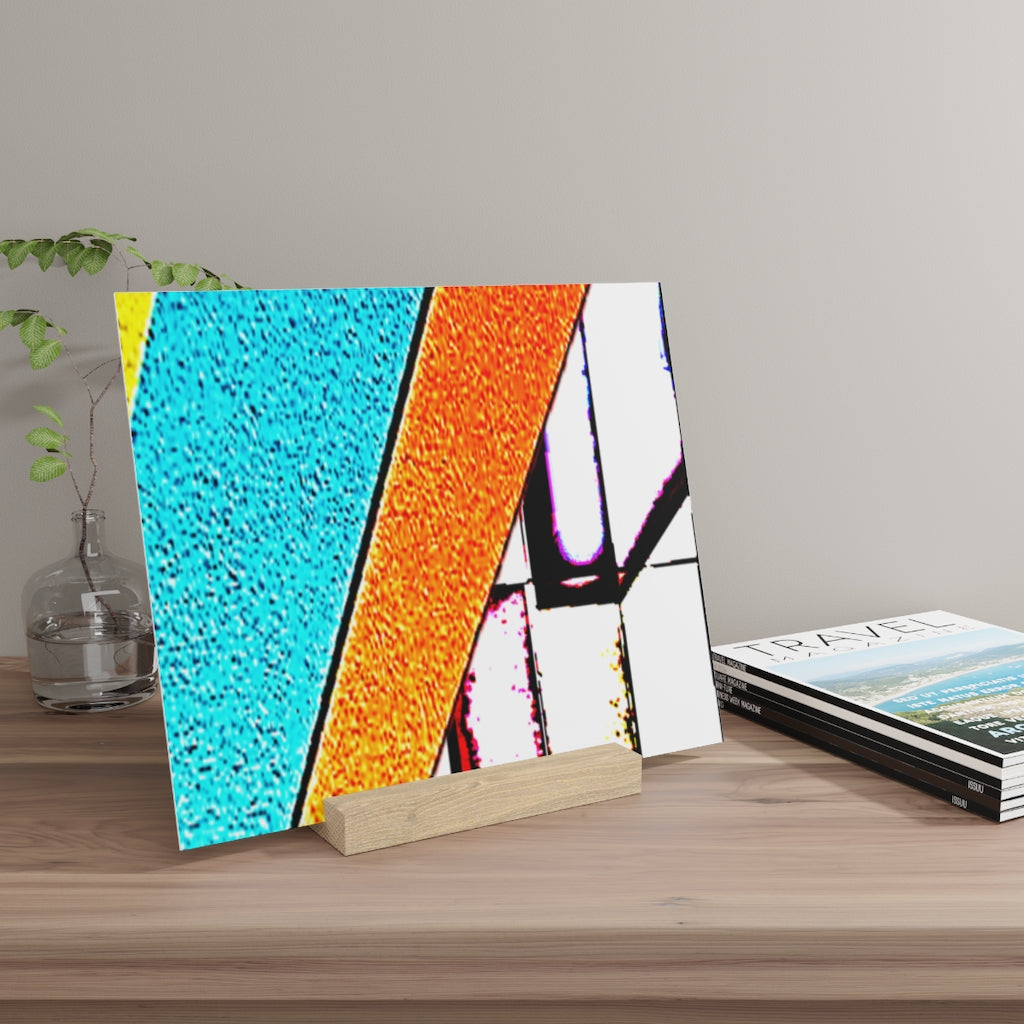 Abstract Gallery Board with Stand