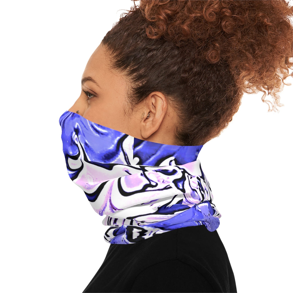 CDEJ Purple Marble Lightweight Neck Gaiter