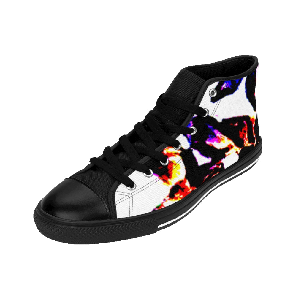 Floral Men's High-top Sneakers