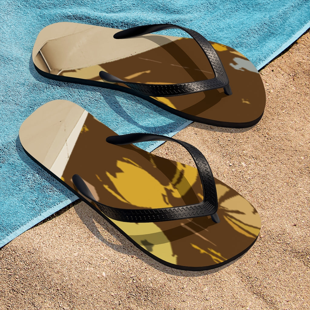 Brown Unisex Flip-Flops