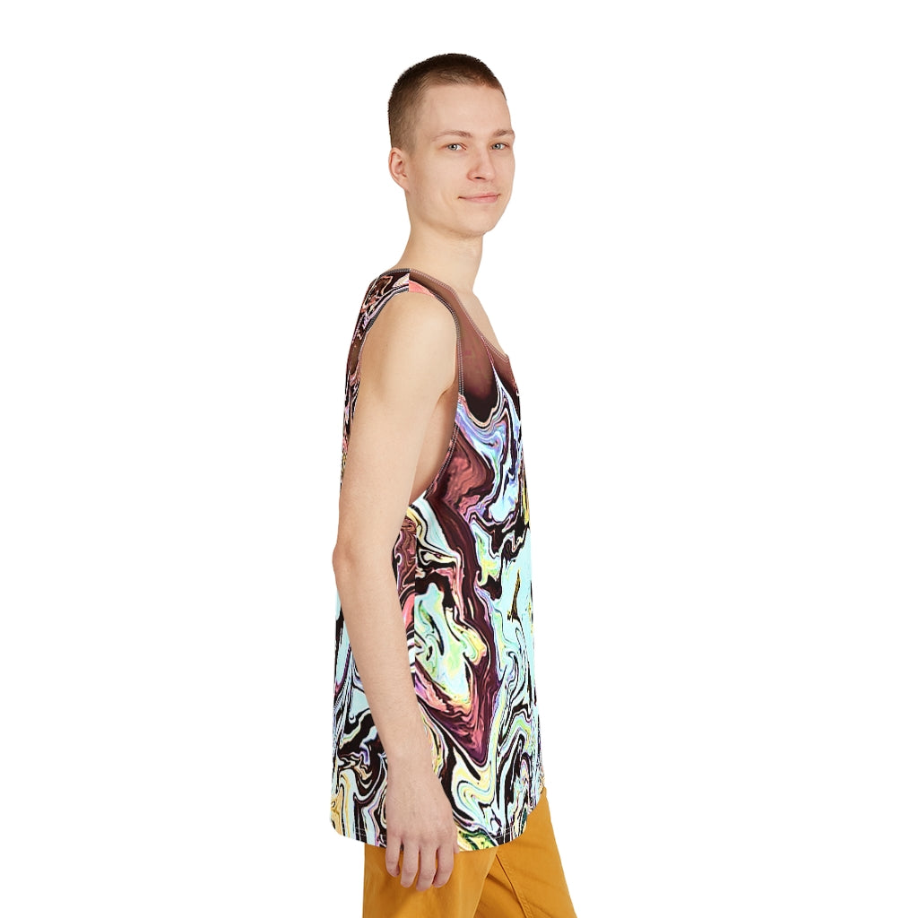 CDEJ Turquoise Print Tank