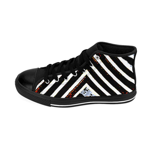 Stipped Women's High-top Sneakers