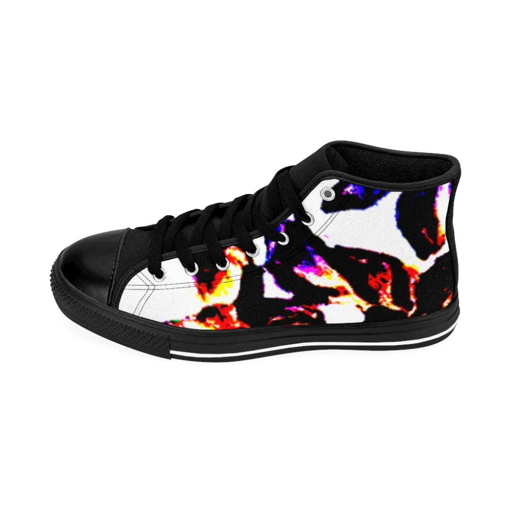 Floral Men's High-top Sneakers