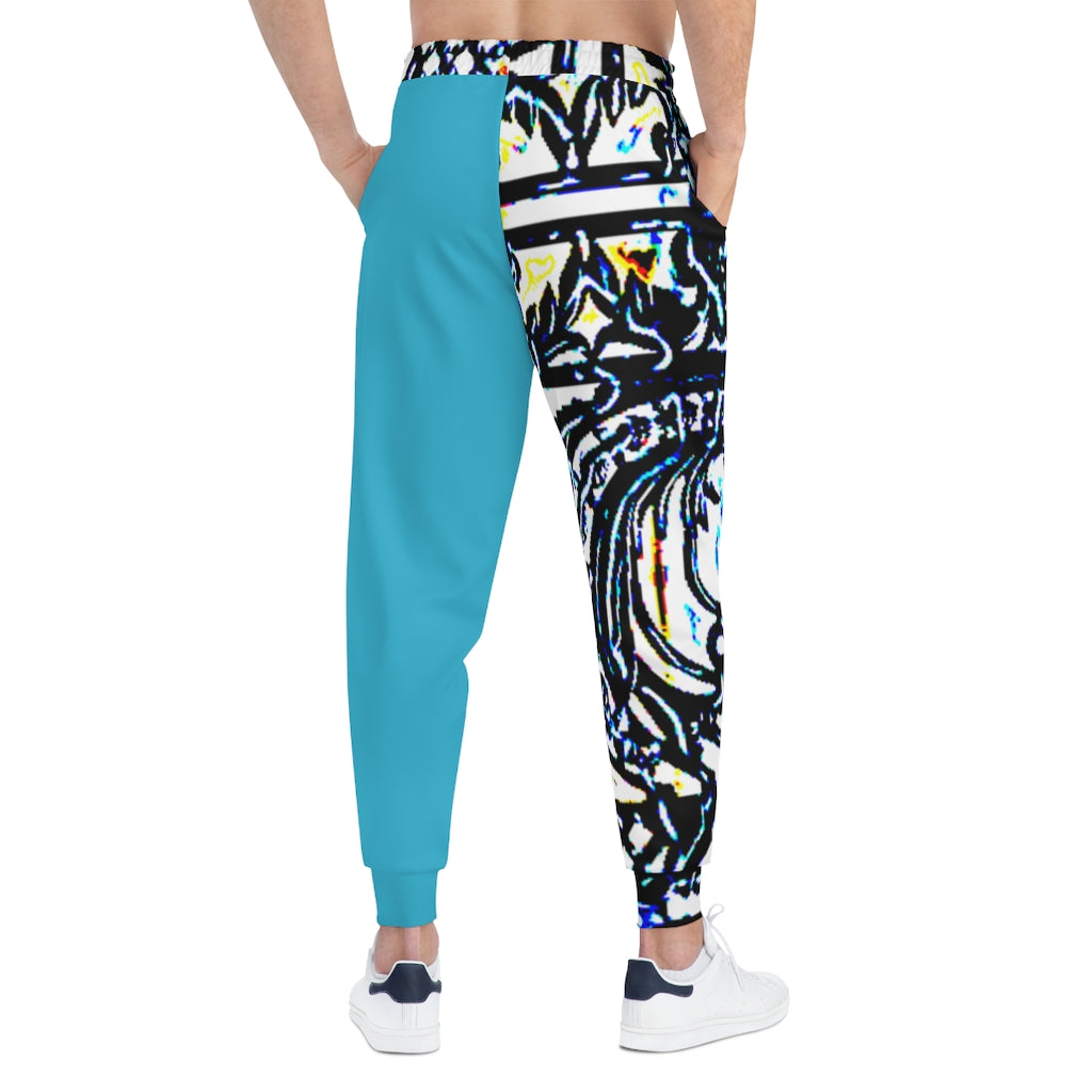 Faux Baroque Print Athletic Joggers (AOP)