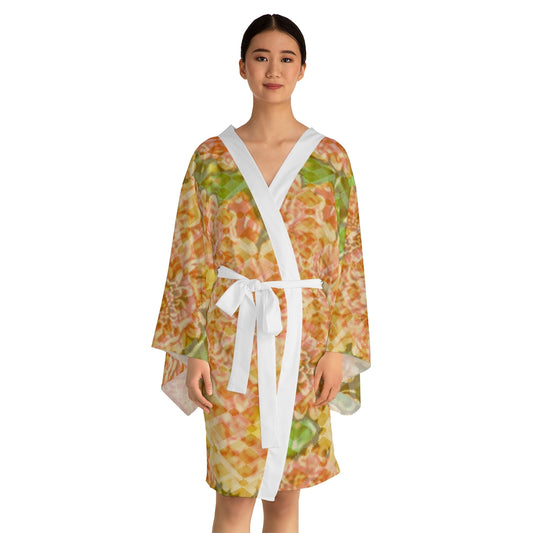 Floral Long Sleeve Kimono Robe