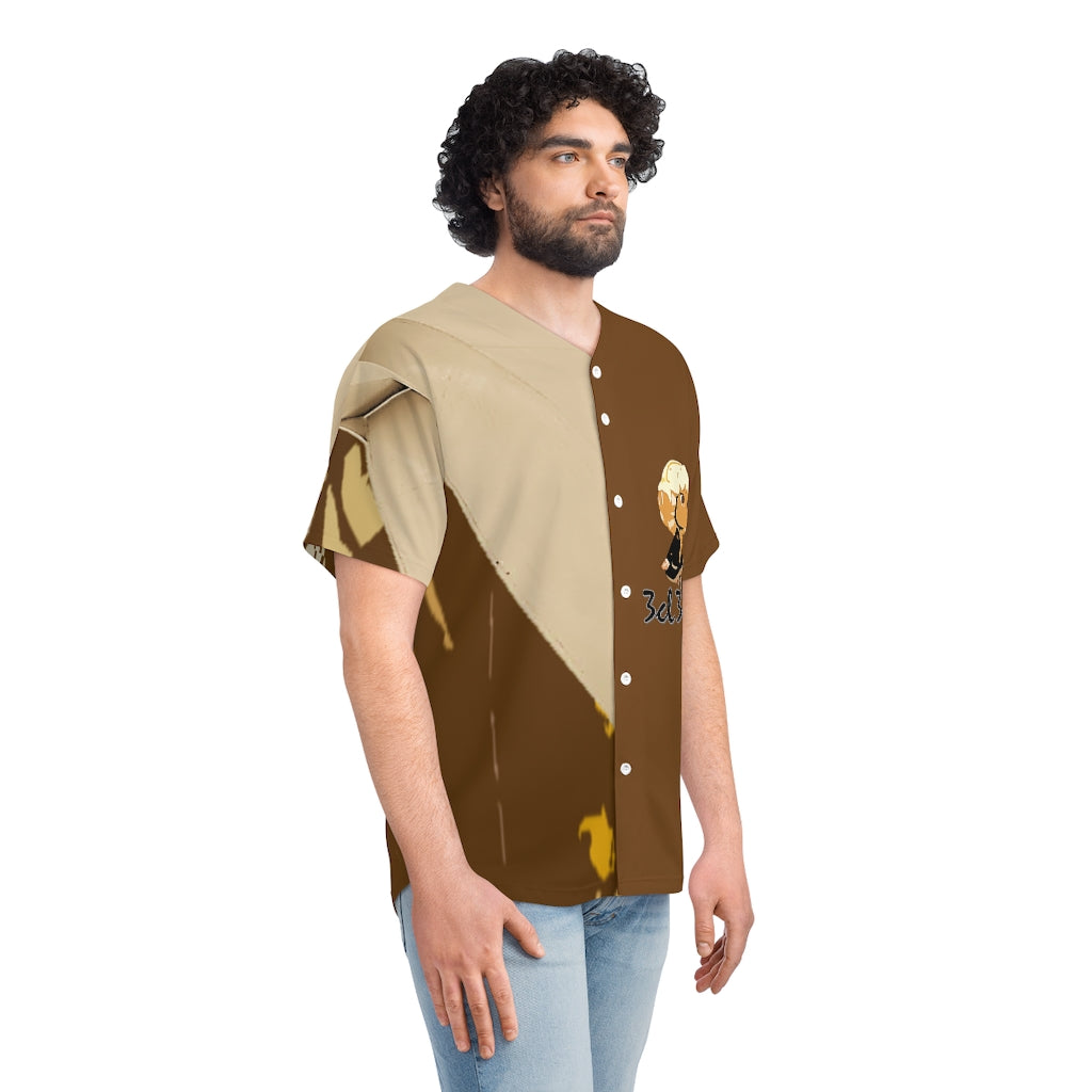 Brown Men's Baseball Jersey