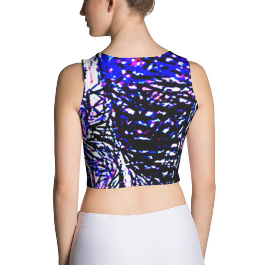 Purple Stencil Crop Top