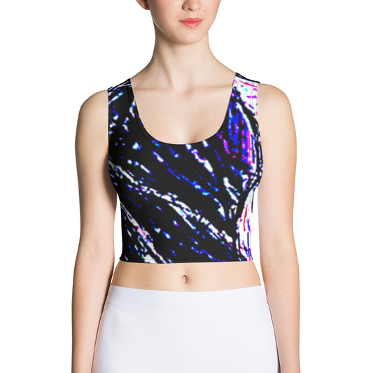 Purple Stencil Crop Top