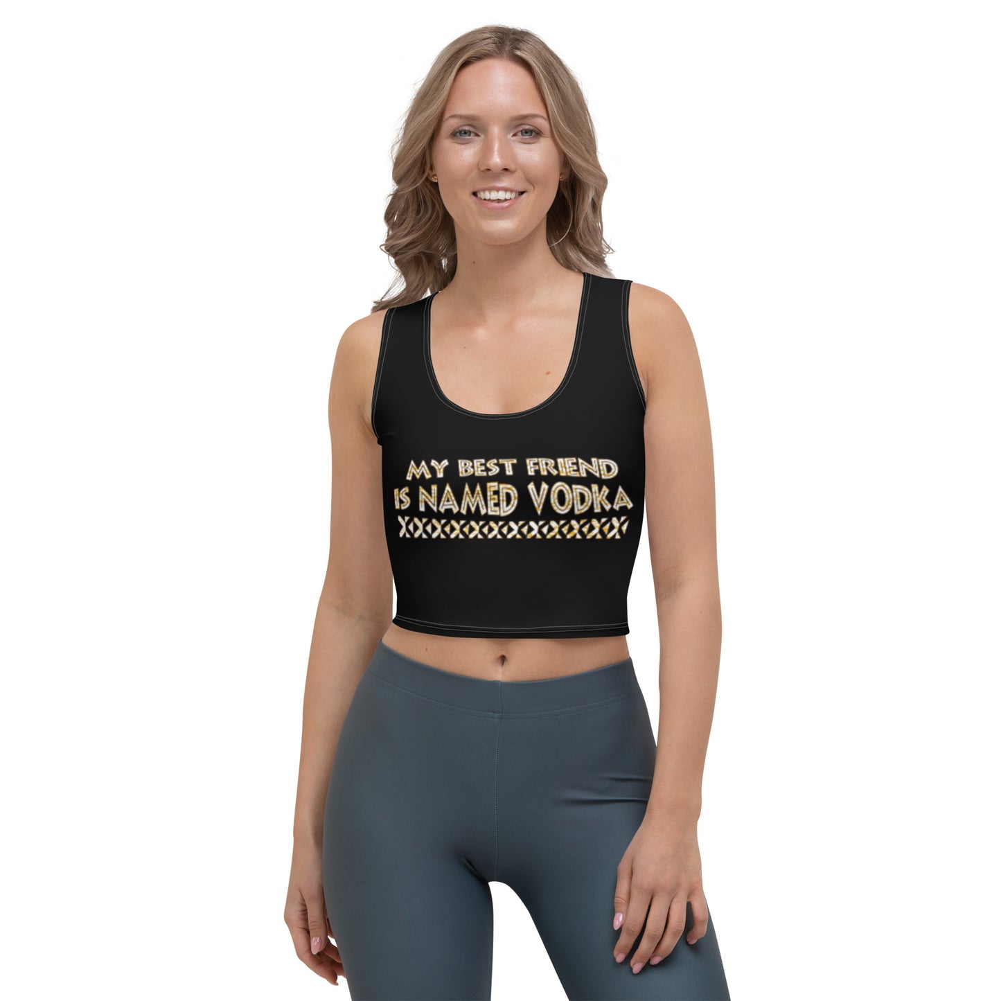 Graphic Vodka Crop Top