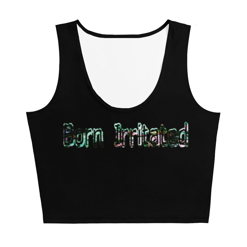 Graphic Born Irritated Crop Top