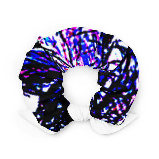 Purple Stencil Scrunchie