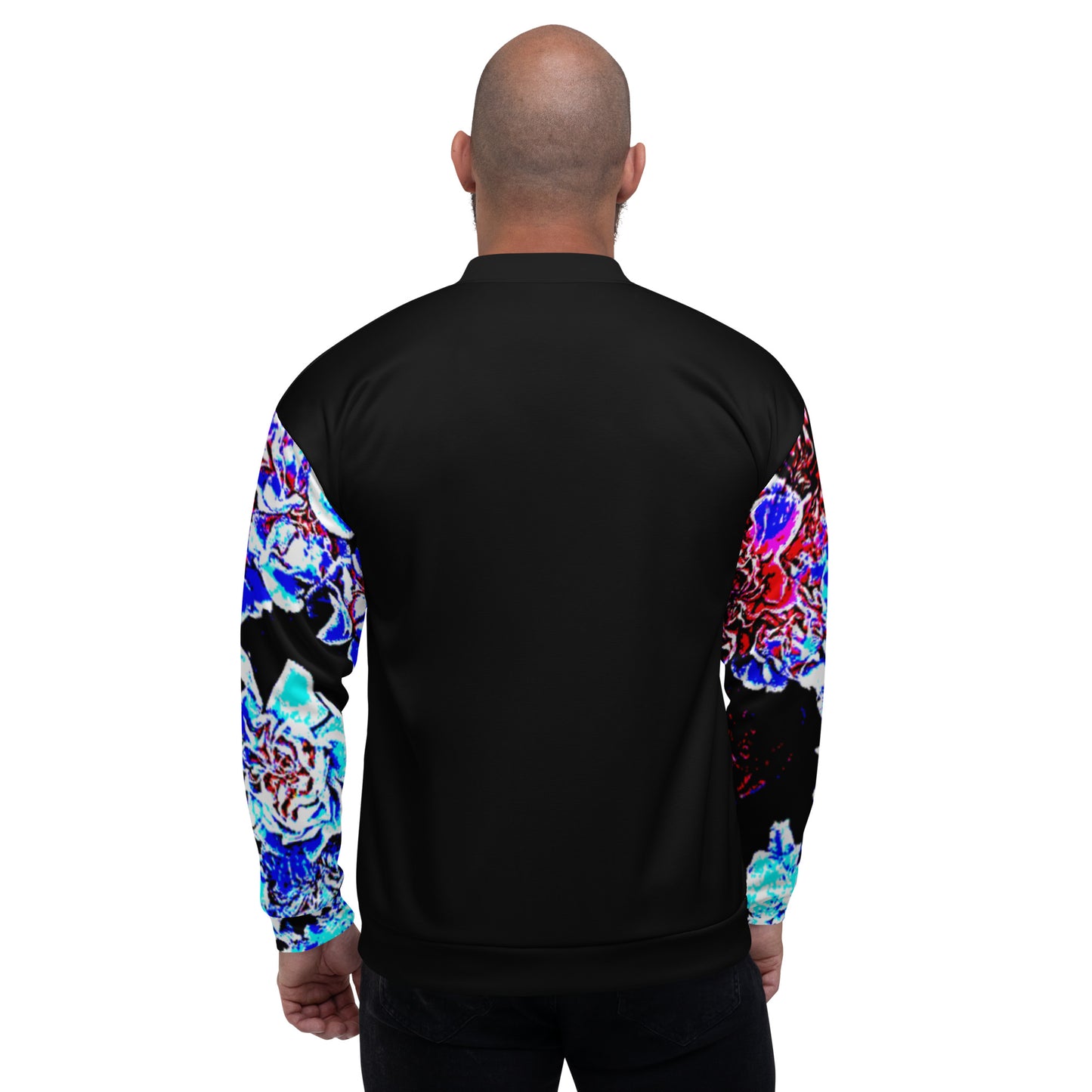 Dark Floral Unisex Bomber Jacket