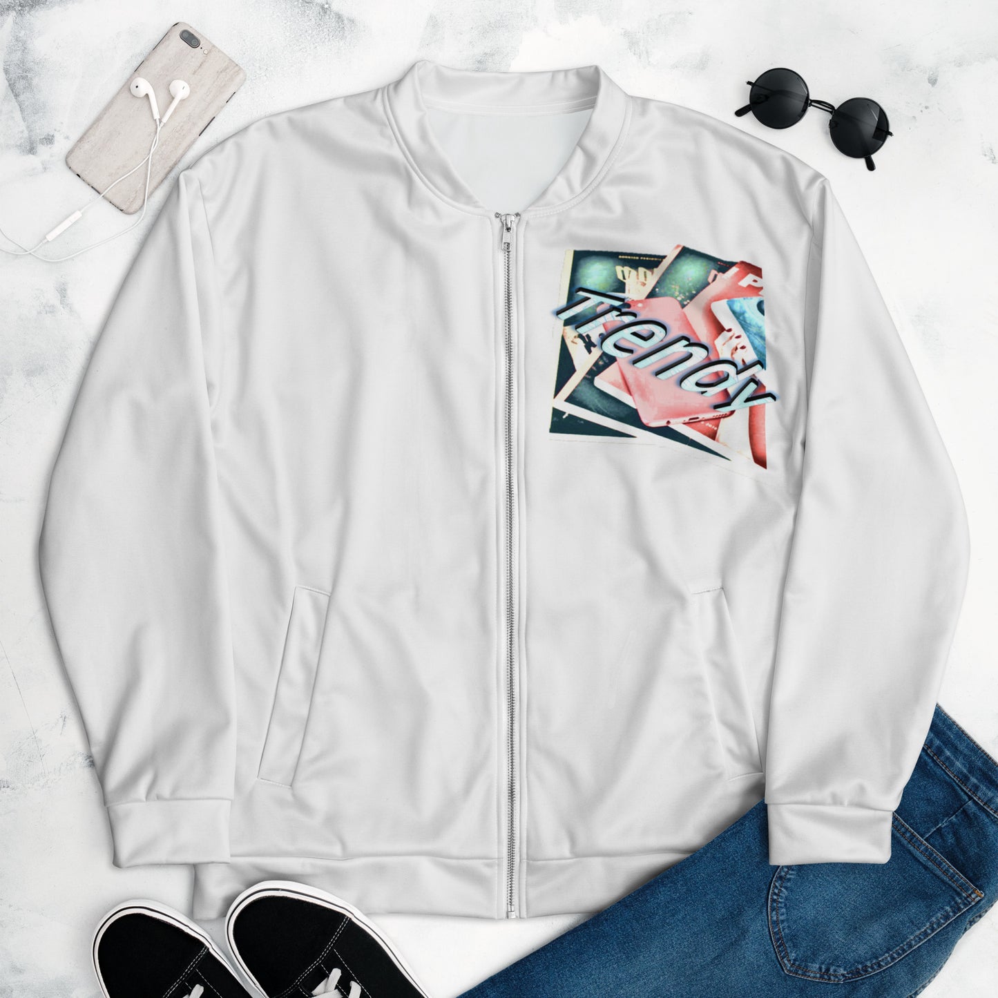 Graphic Trendy Unisex Bomber Jacket