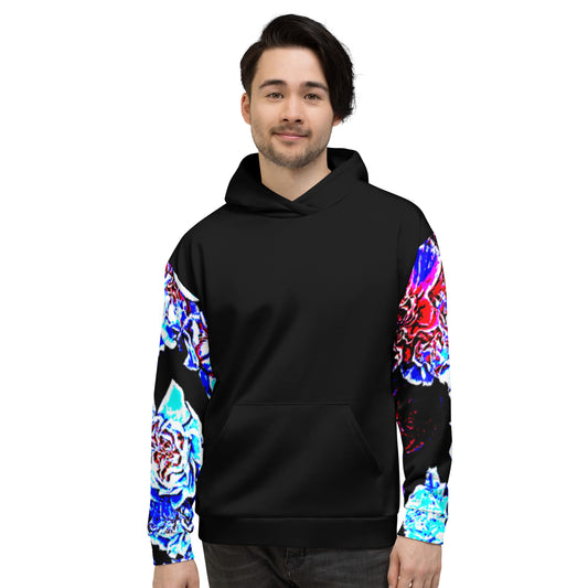 Deep Floral Unisex Hoodie