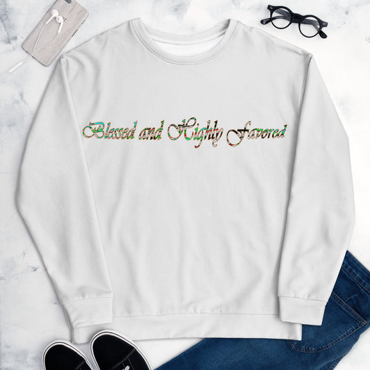 Graphic Blessed Unisex Sweatshirt