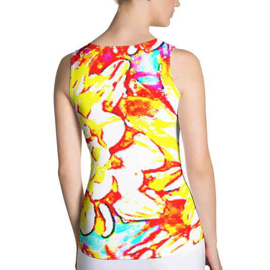 Psychedelic Sublimation Cut & Sew Tank Top