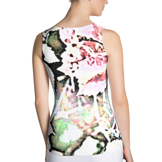 Pink Tropical Sublimation Cut & Sew Tank Top