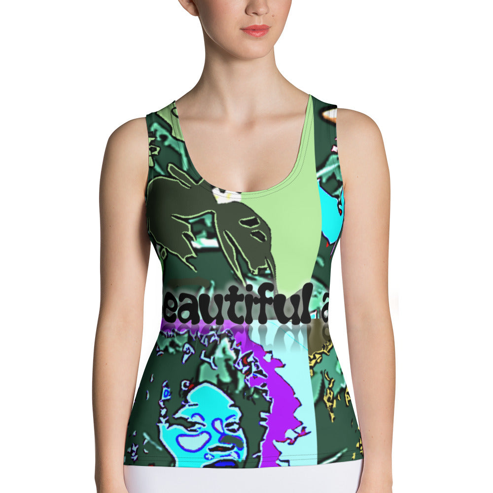 Afro Sublimation Cut & Sew Tank Top