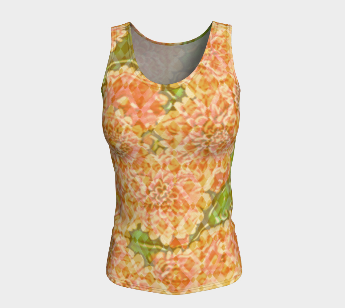 Faded Floral Tank Top