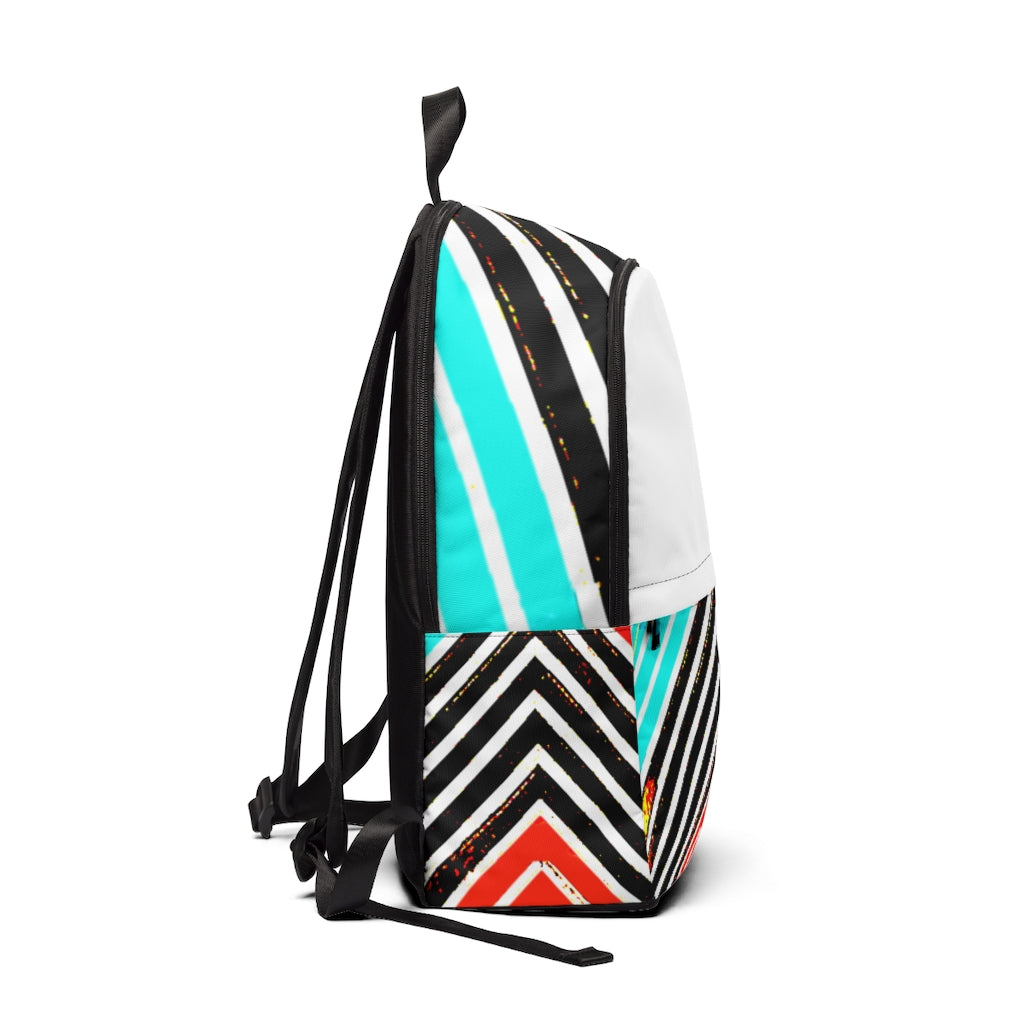 Special Stripped Unisex Fabric Backpack