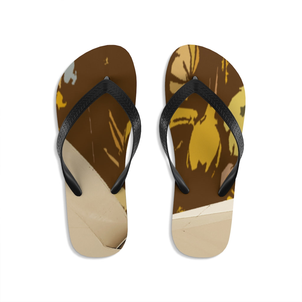 Brown Unisex Flip-Flops