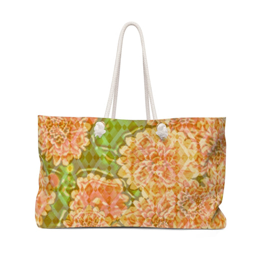 Faded Floral Weekender Bag