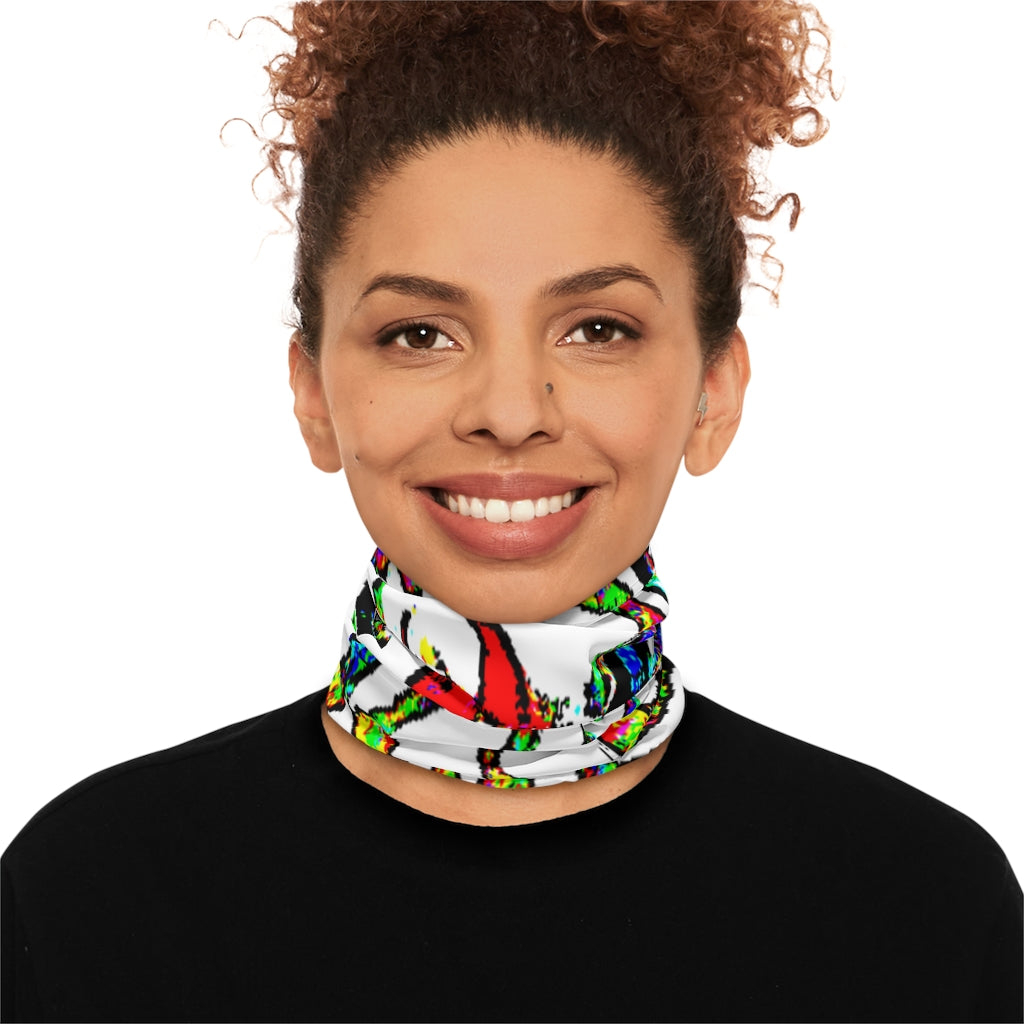 Painted Money Winter Neck Gaiter With Drawstring