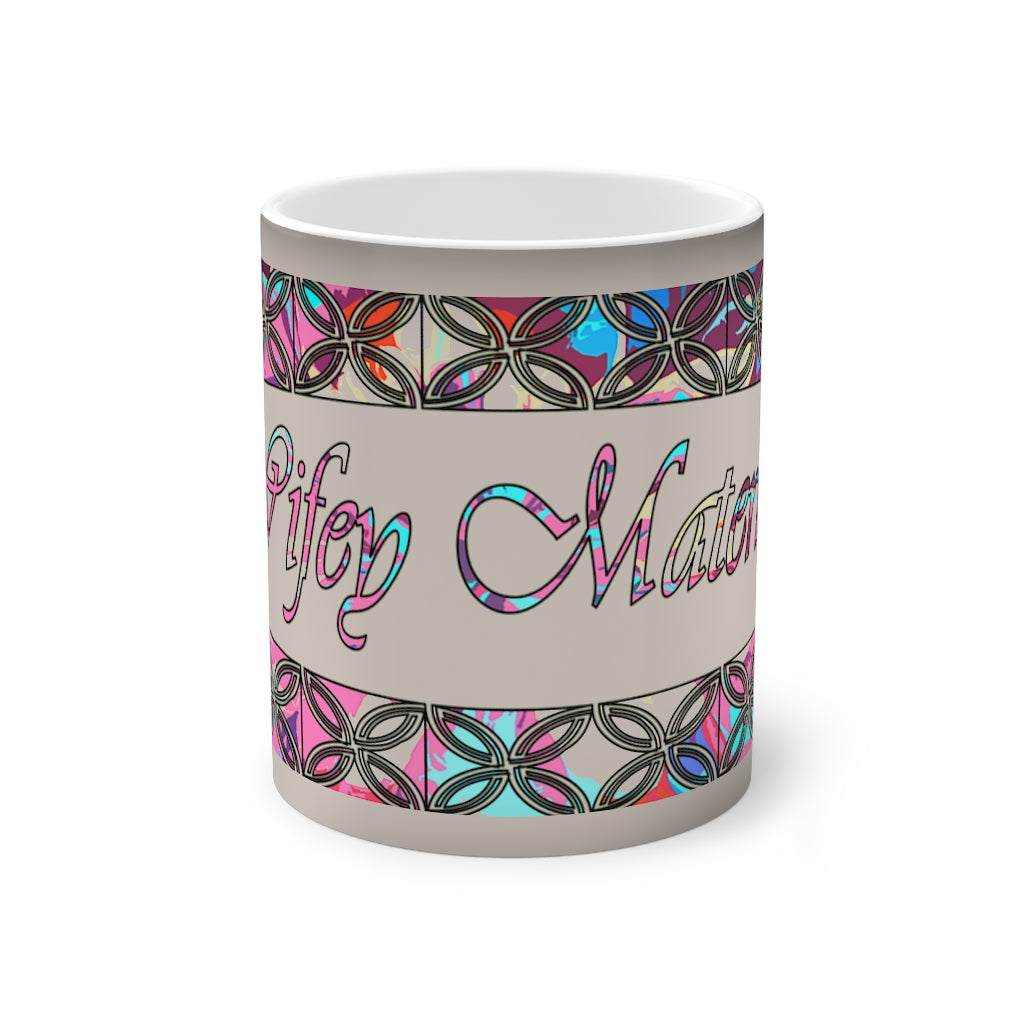 Graphic "Wifey" Color-Changing Mug, 11oz