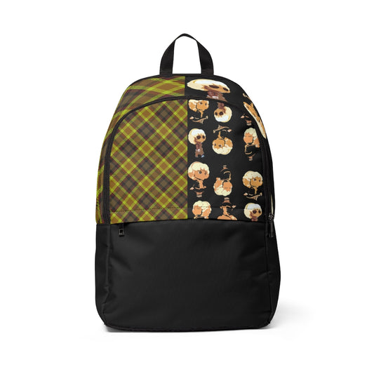 Plad Branded Unisex Fabric Backpack