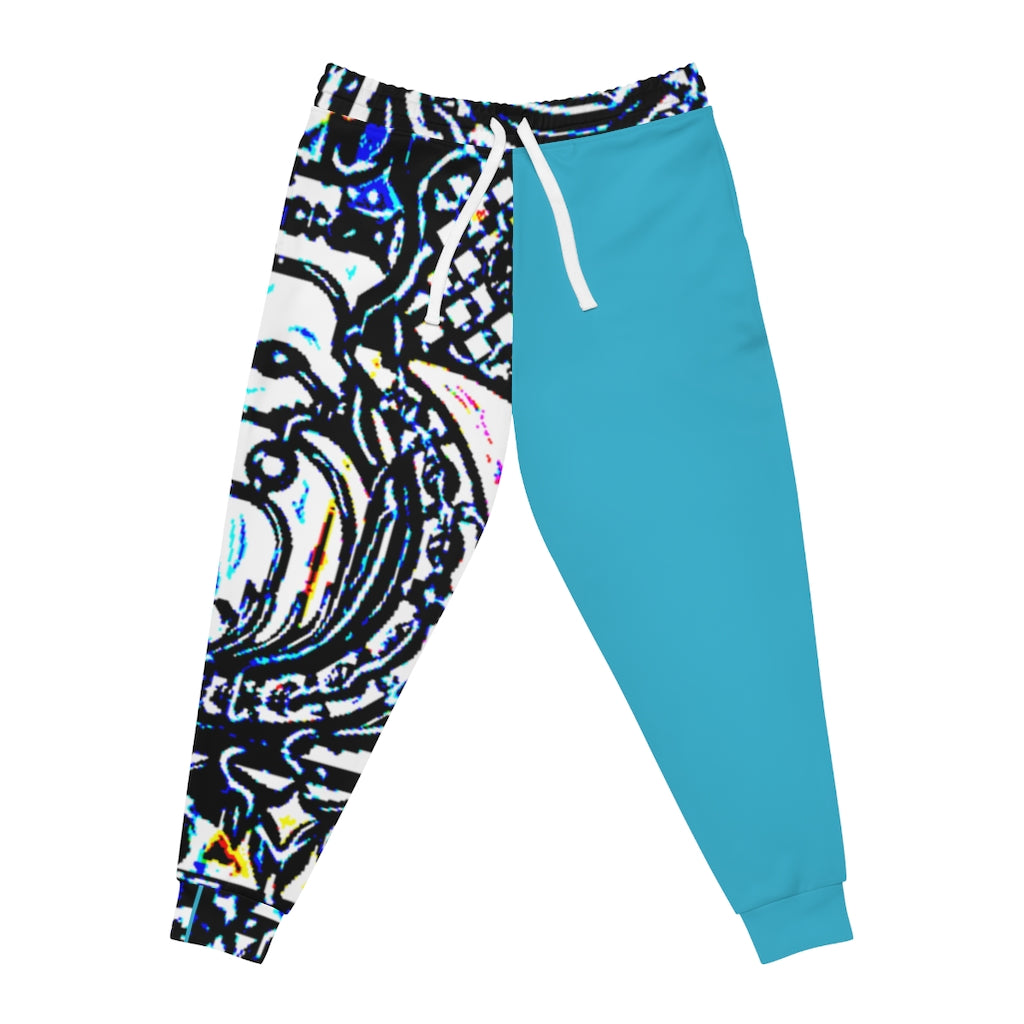 Faux Baroque Print Athletic Joggers (AOP)