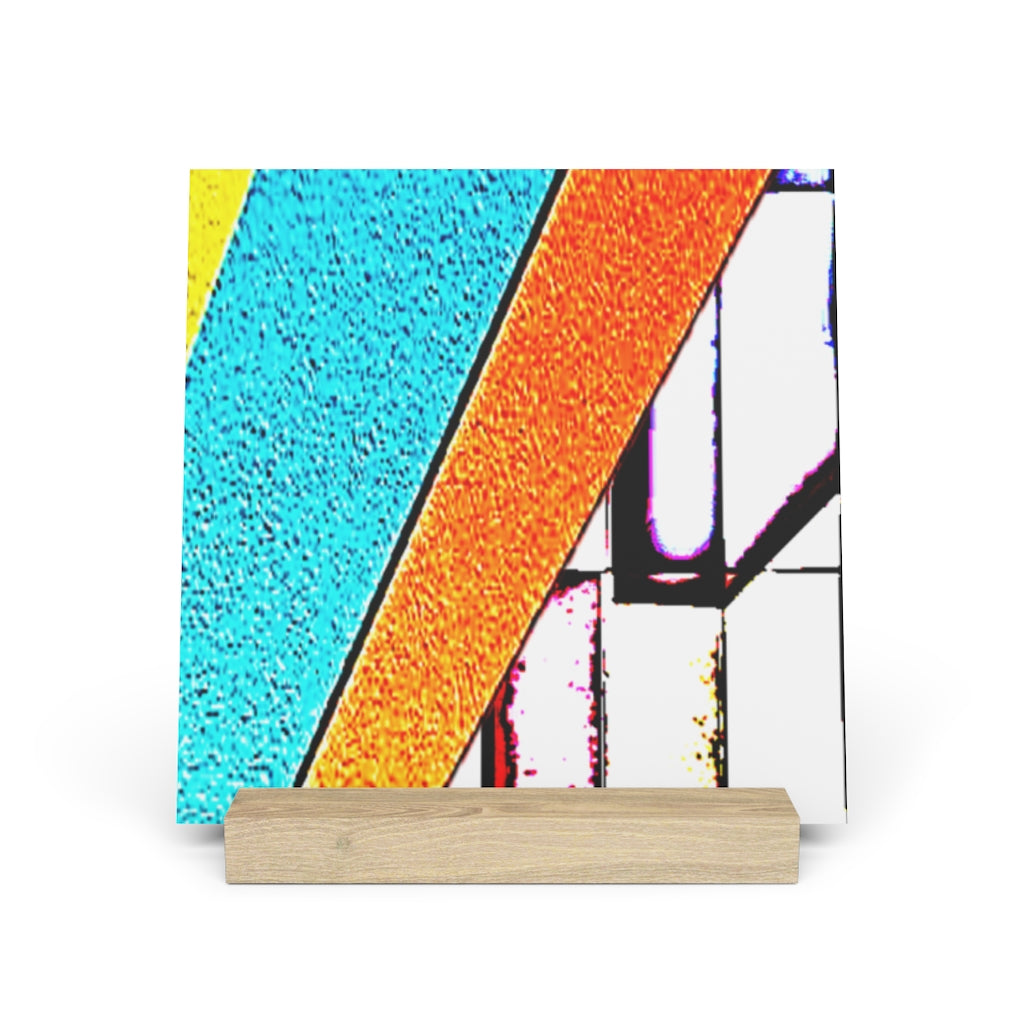 Abstract Gallery Board with Stand