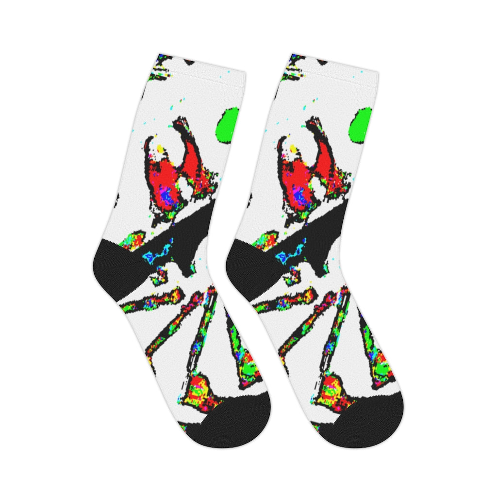 Painted Money Mid-length Socks