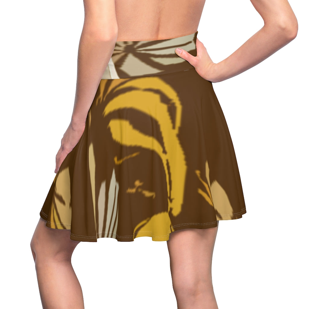 Brown Women's Skater Skirt