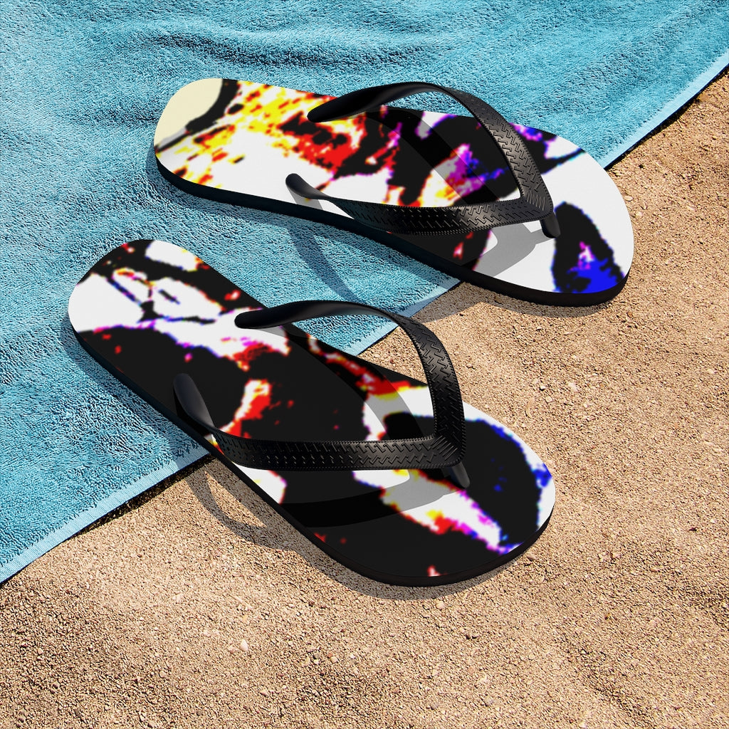 Floral Unisex Flip-Flops