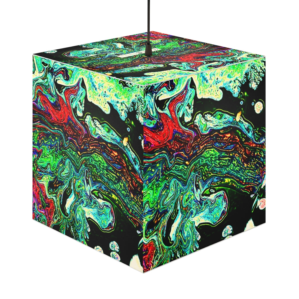 CDEJ Green Marble Light Cube Lamp