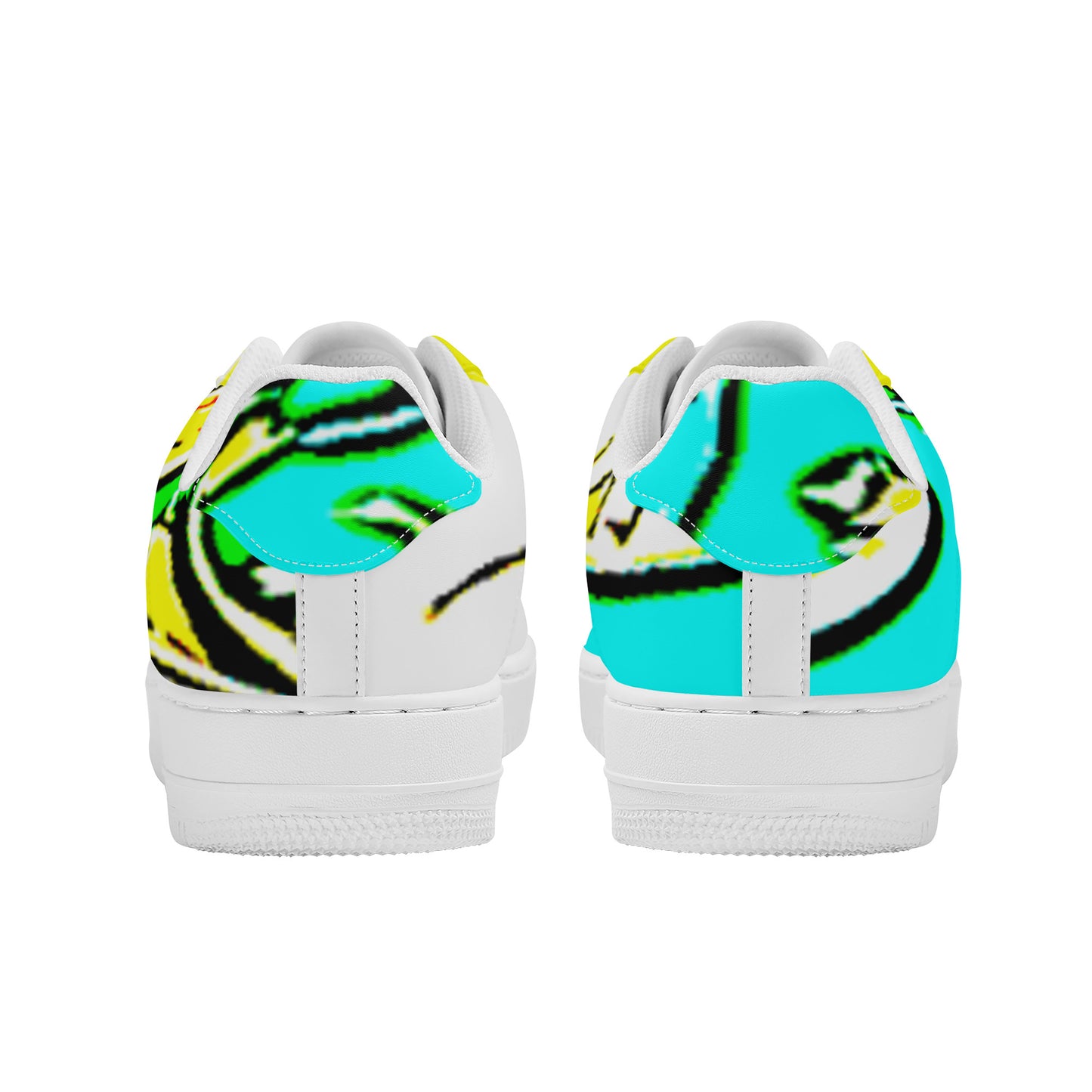 SF_F8 Low Top Unisex Sneaker Teal Coins