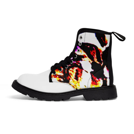 Floral Men's Canvas Boots