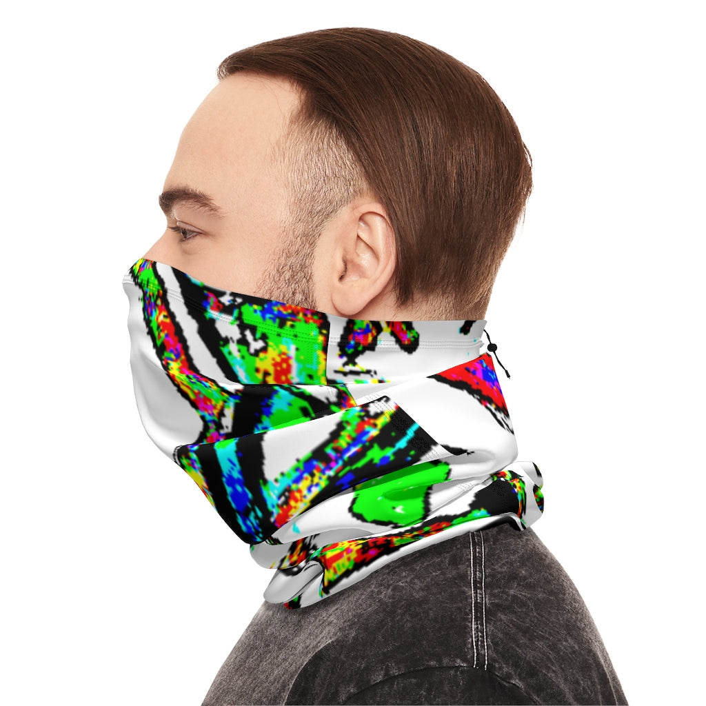 Painted Money Winter Neck Gaiter With Drawstring