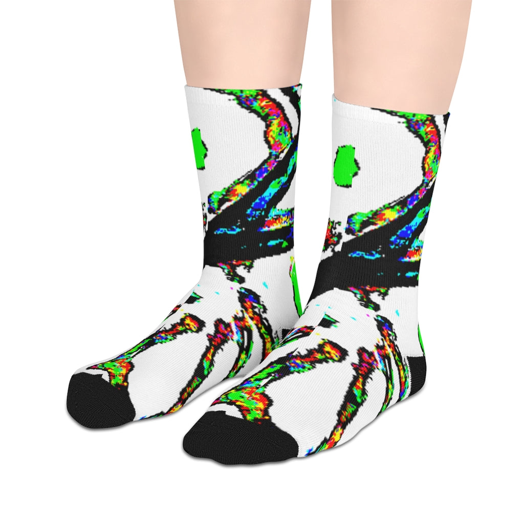 Painted Money Mid-length Socks