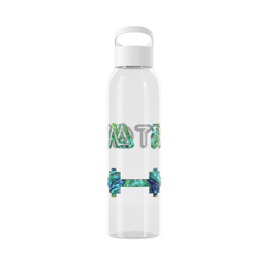 Graphic "Gym Rat" Sky Water Bottle