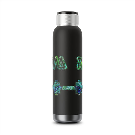 Graphic "Gym Rat" Soundwave Copper Vacuum Audio Bottle 22oz