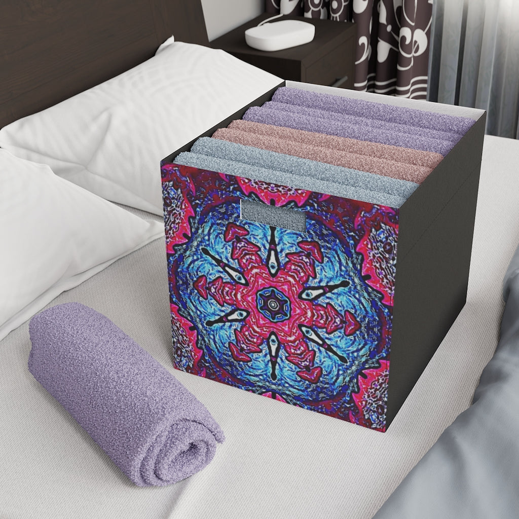 Multi-Colored Felt Storage Box